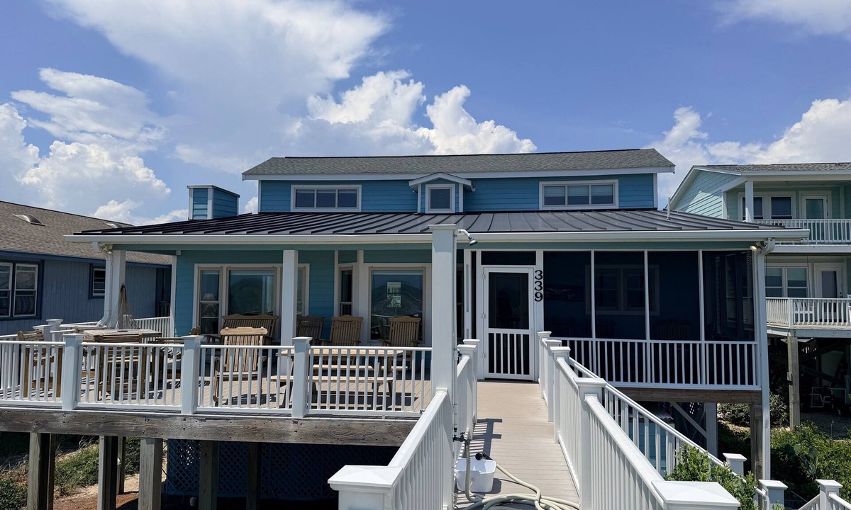 Holden Beach House | Oceanfront 4-bedroom home at Holden Beach, perfect for fun and relaxation.