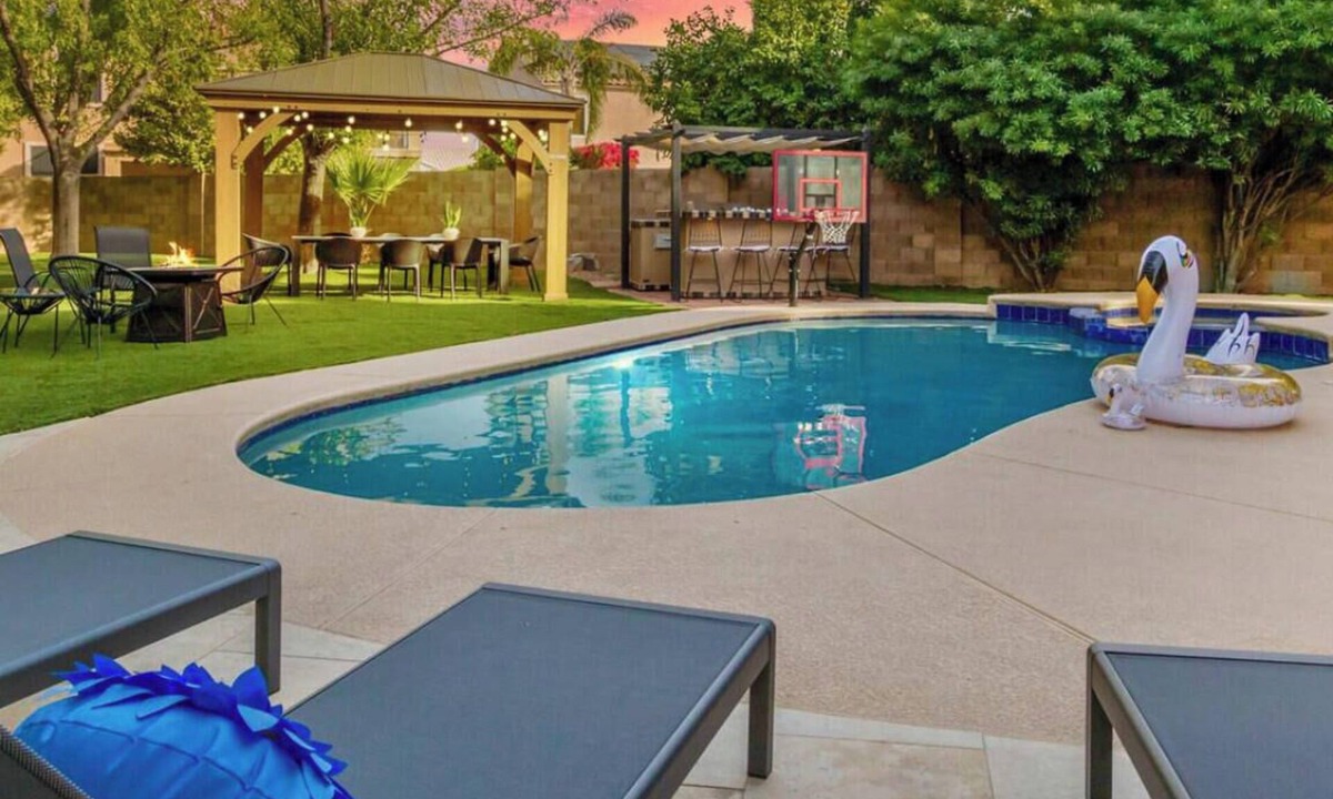 Arrowhead Ranch House | Spacious Oasis | Heated Pool & Spa + Basketball Court