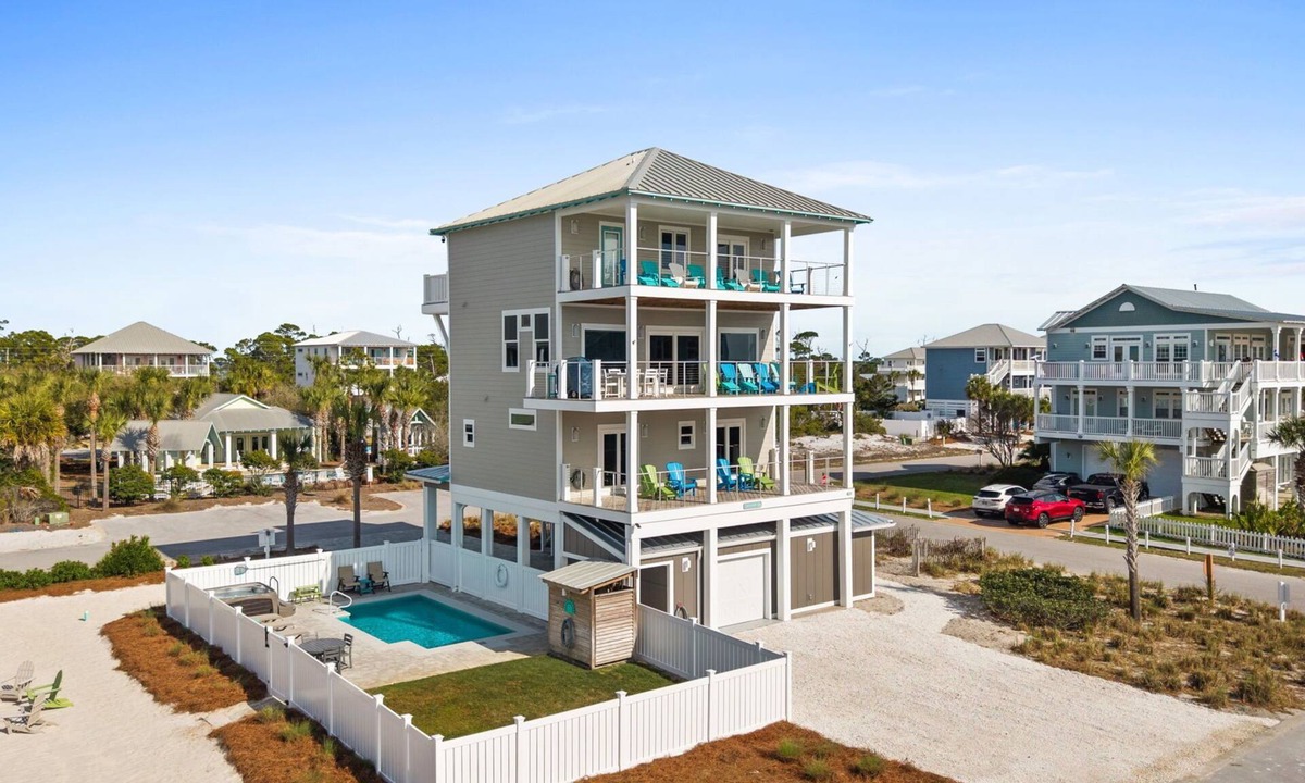 Seagrass House | Sunnyside Up: Steps to the Beach, Great views, Private pool, Pet friendly