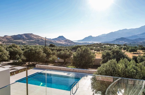 Lefkogeia Villa | Anemolia, New, Luxurious villa with unique sea and mountain view, private pool