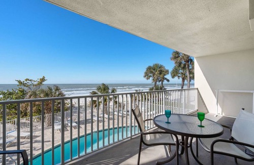Indian Rocks Beach Condo | Beachfront w/Gulf View! Free Activities Included! Private Balcony, Pool ~ 104 Hamilton House