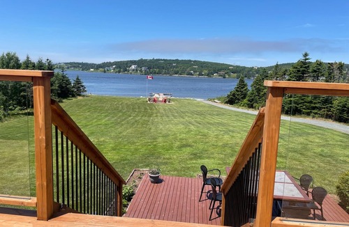 Three Fathom Harbour House | Lakefront home near Lawrencetown Beach with private sauna, hot tub and cold bath