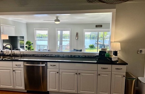 Chapin House | Panoramic Views, Dock w/Lounge Area & Wide Stairs into Lake, Private Boat Ramp