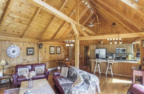 Windham House | Timber frame home only 5 minutes from Windham Mountain - perfect for 2 families!