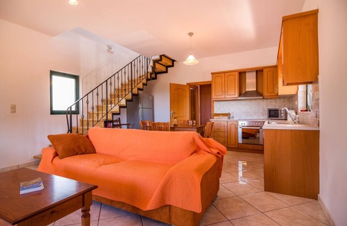 Plaka Villa | Two floor villa with panoramic view of the area of Almyrida