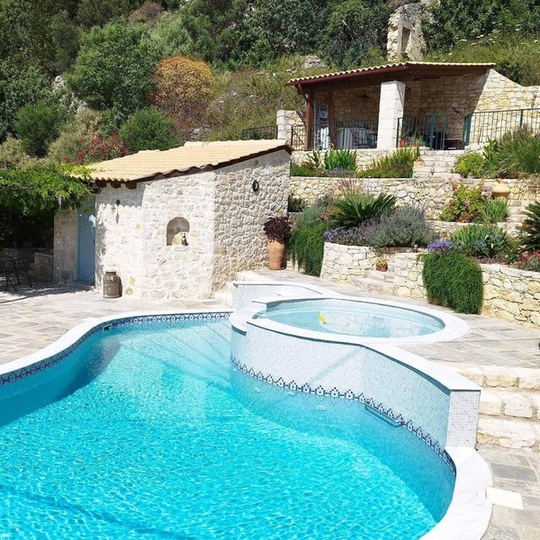 Large private apartment in a traditional Greek village with stunning views.