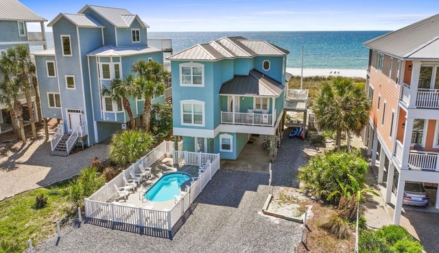 4 Bdrm Gulf Front Home w/Private Pool
