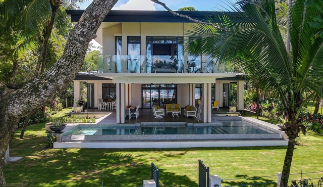 Beachfront Modern Luxe Villa Steps from the Sand!