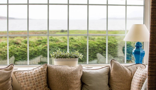 Beautiful location with sea views & beach close by.