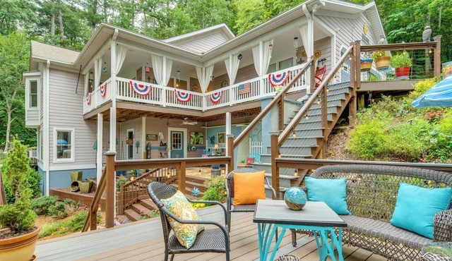 Creekside Hendersonville Haven: Hot Tub & Fire Pit