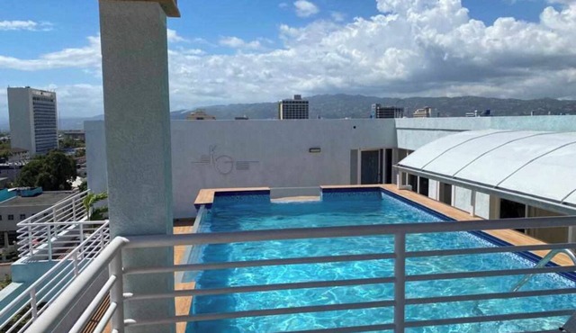 Gated Luxury New Kingston 1 Bdrm Condo Pool & Gym