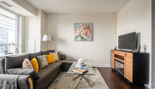 GLOBALSTAY. Elegance in peonies 23 Floor 1Br. Free Parking