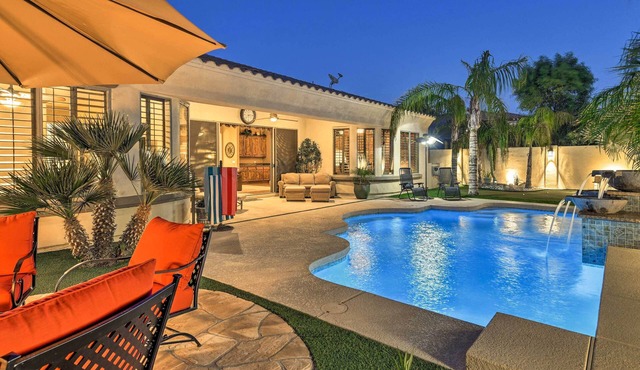 Heated Pool + Putting Green: Luxe Gilbert Home