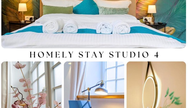 HOMELY STAY Studio 4 - Chic Self-Check-In Room for Short Stays
