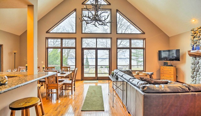 Lakefront Roscommon Home w/Game Room & Dock!