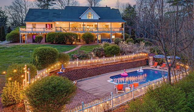 Luxury Asheville Getaway | Pool, Sauna, Hot Tub, Theater, Two Game Rooms | Sleeps 24