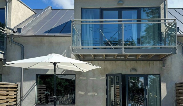 Modern house with sunny terrace on Gotland