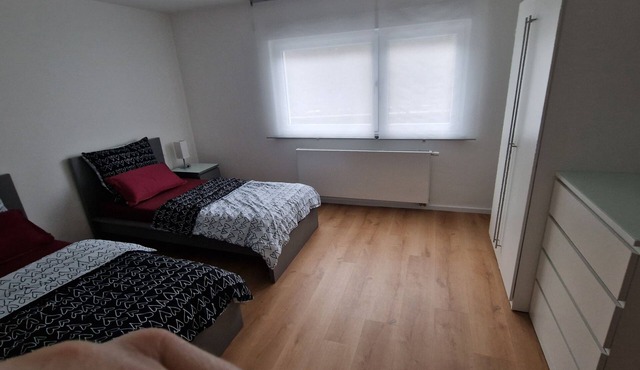 Modern, newly built vacation apartment with large covered balcony and view