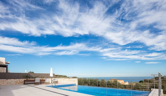 Oinolithos Luxury Villa Nemea - Sea views, 1 km from the beach, private pool!