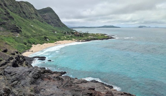 Simple studio with lanai, standing desk, WiFi & great location near beaches