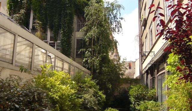 Small studio in private green alley in the heart of Paris