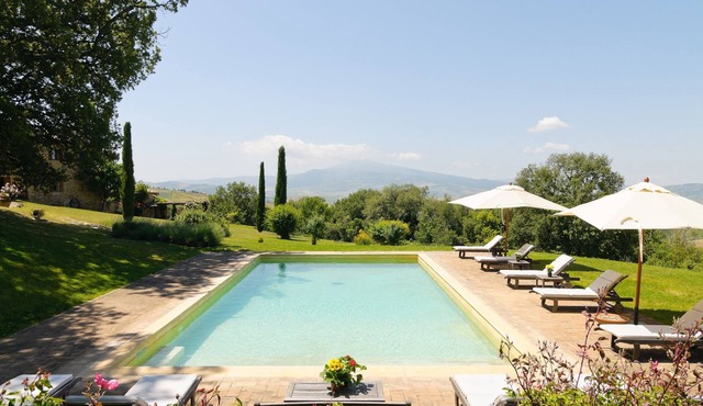 Unique view 3 bdr villa with pool & A/C in Pienza | Oriolo