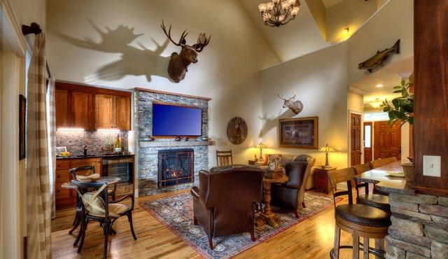 Upscale Adirondack inspired Evan's Lodge