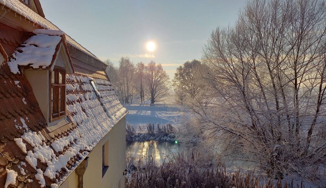 Vacation apartment in a historic watermill with plenty of open space