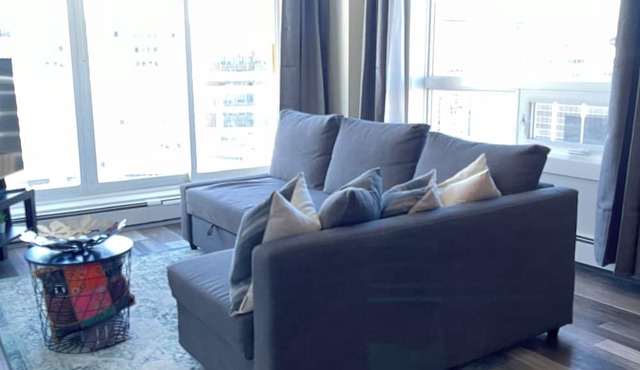Sub Penthouse suite over looking the legislature grounds in Beautiful Edmonton .